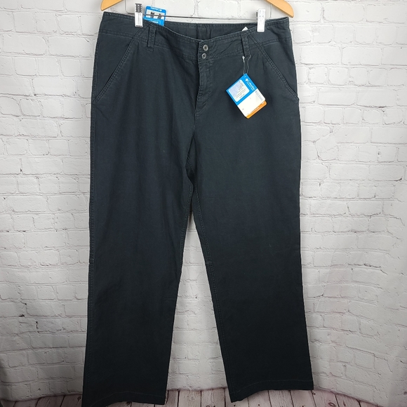 Columbia Women's Modern Classic Pants Washed Black Sz 16 Reg - Picture 1 of 12